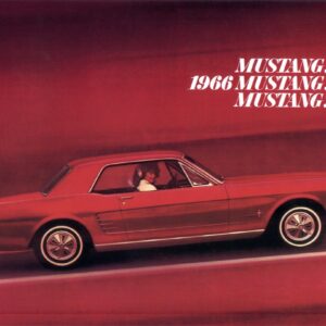 Classic Ford Mustang Sales Brochure 1966