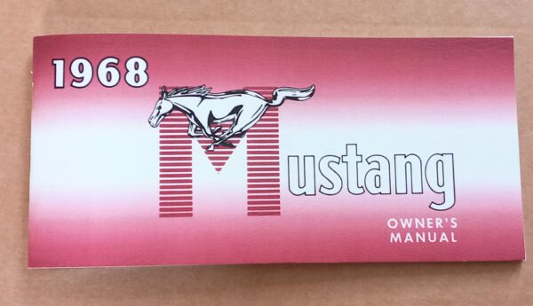 1968 Mustang Owners Manual