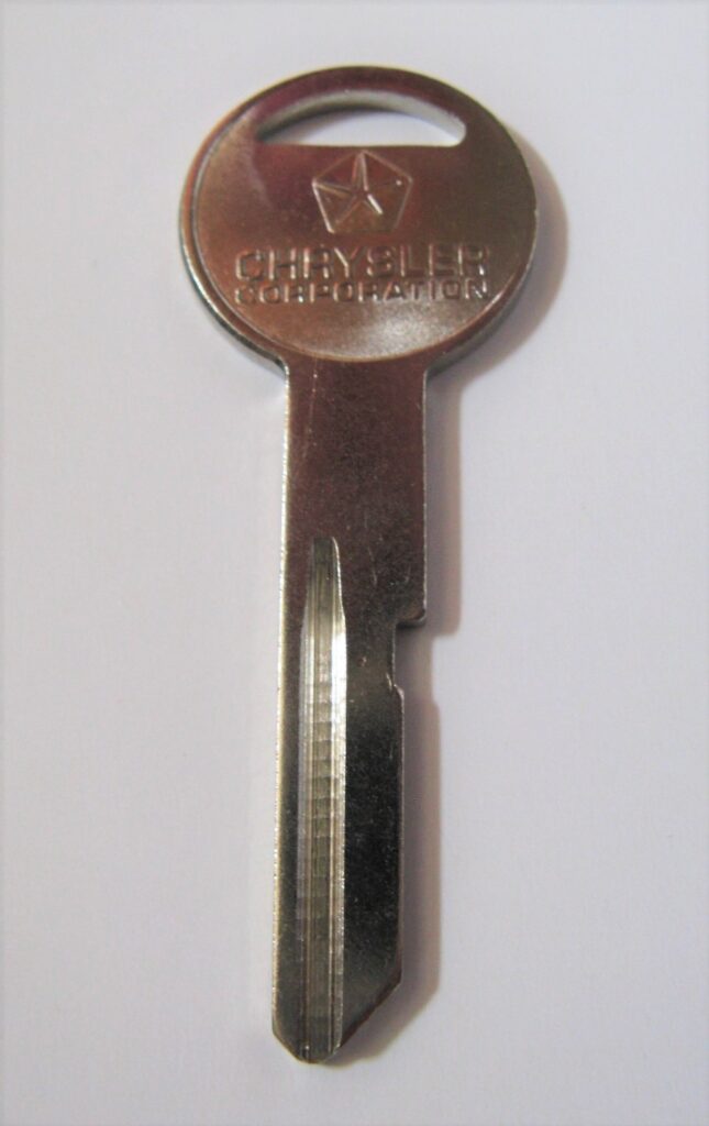 Mopar Trunk boot key blank 1968 - 1985