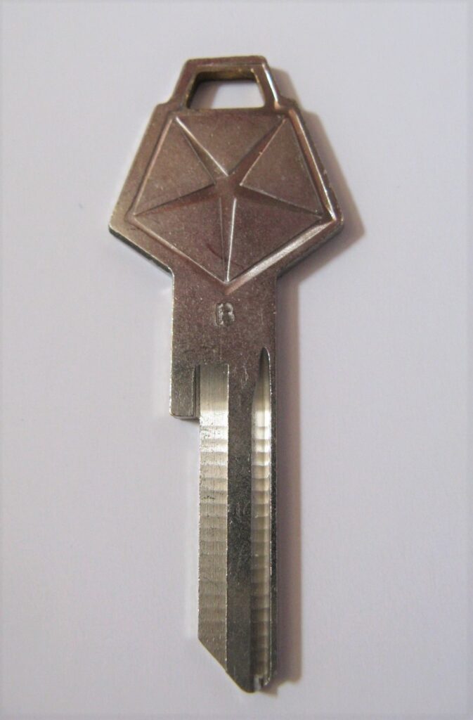 Mopar Ignition key blank 1968 - 1985