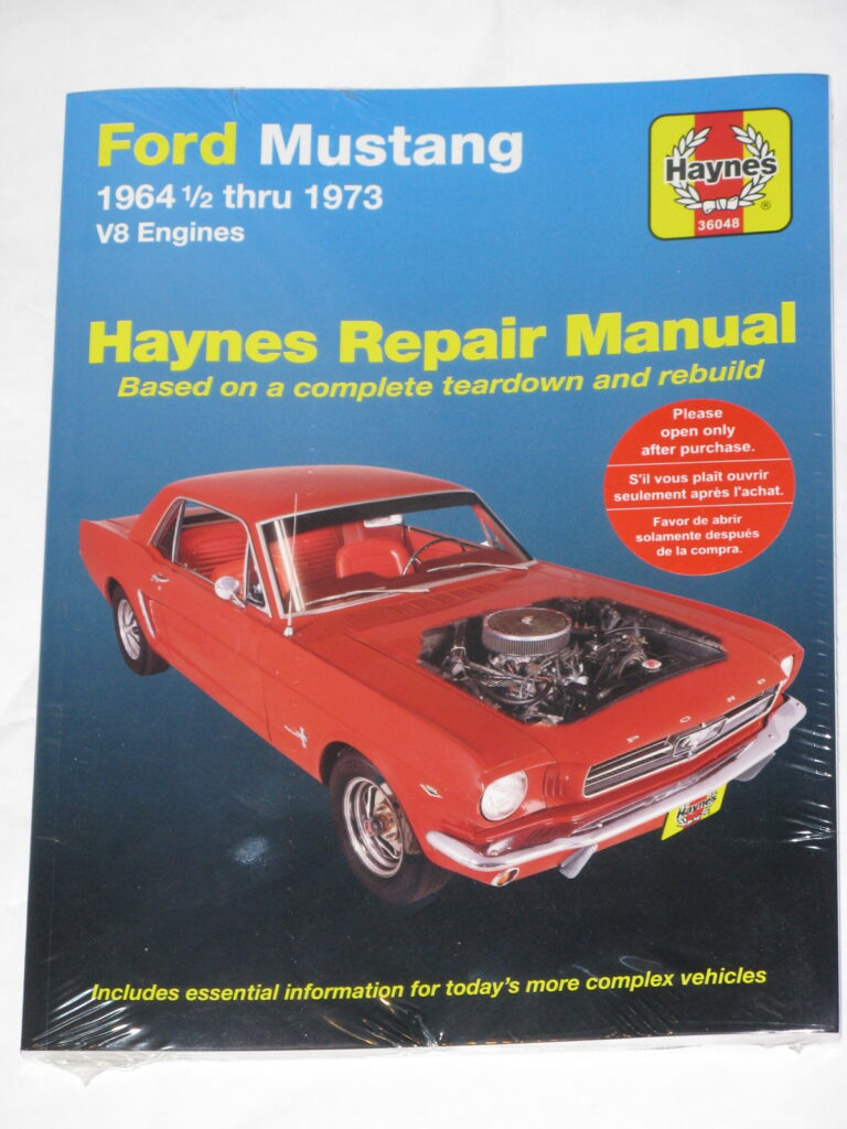Ford Mustang Haynes Manual (July 1964-1973) V8 Engines