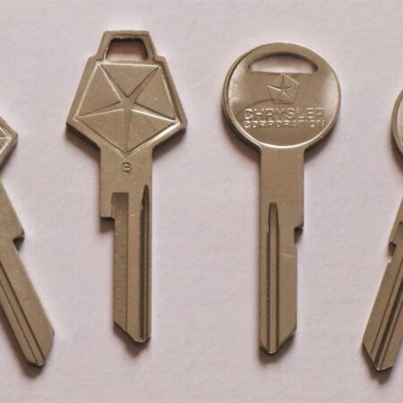Mopar Key Blank Set 1968 - 1985
