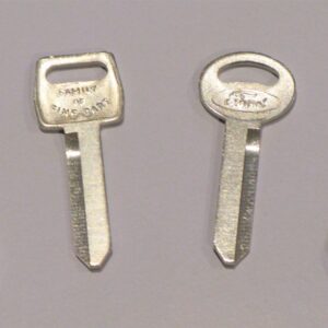 Ford 2 x Ignition & 2 x Trunk key blank set 1967 - 1993 Mustang