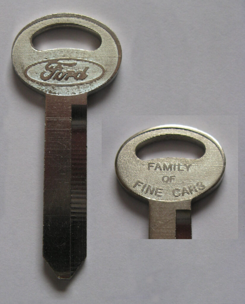 Ford Mustang Trunk key blank 1967 - 1993