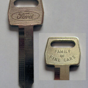Ford Mustang Ignition key blank 1967 - 1993