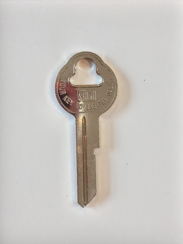 GM trunk / boot key blank 1941 - 1966