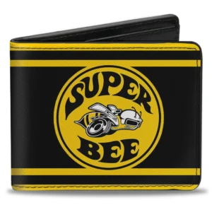 Leather style PU wallet Dodge Super Bee logo