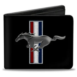 Leather style wallet Mustang Tribar logo