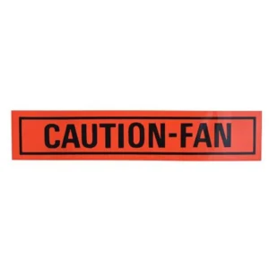 Caution Fan decal