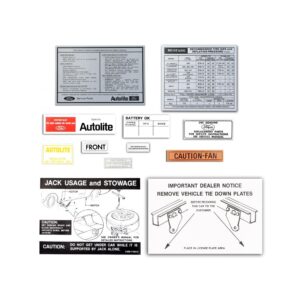 1970 Mustang Decal Kit