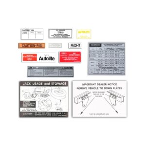 1971 Mustang Decal Kit