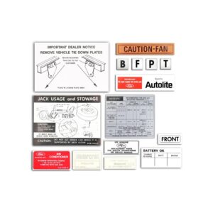 1973 Mustang Decal Kit