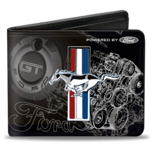 Mustang blueprint design wallet