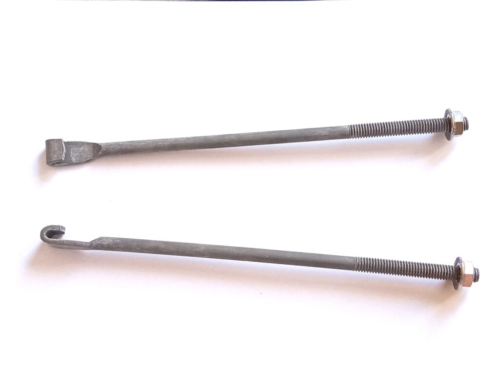 Ford Mustang 1967-73 battery hold down J-bolts
