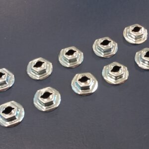 10 x Thread cutting speed nuts 3/16 inch