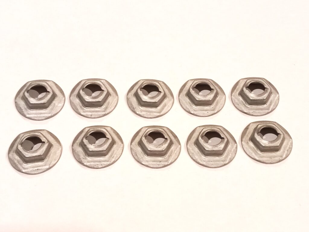 10 x Thread cutting speed nuts 5/16 inch