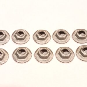 10 x Thread cutting speed nuts 5/16 inch