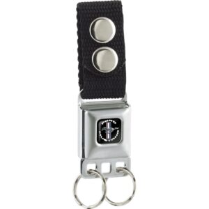 Ford Mustang Seatbelt Keyring, Tribar logo design